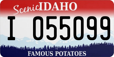 ID license plate I055099