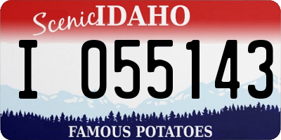 ID license plate I055143