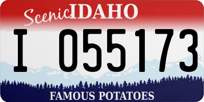 ID license plate I055173