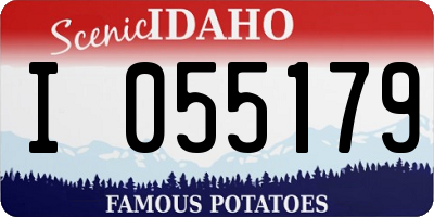 ID license plate I055179