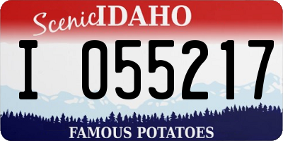 ID license plate I055217