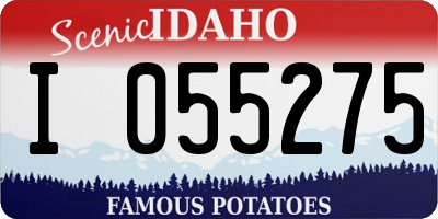 ID license plate I055275