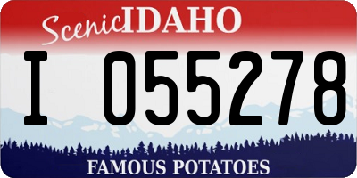 ID license plate I055278