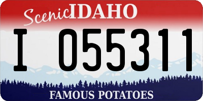 ID license plate I055311