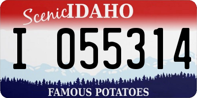 ID license plate I055314