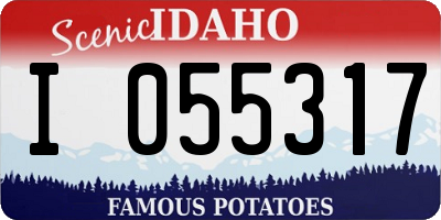 ID license plate I055317