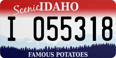 ID license plate I055318