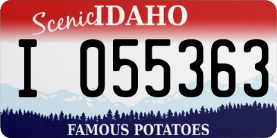 ID license plate I055363