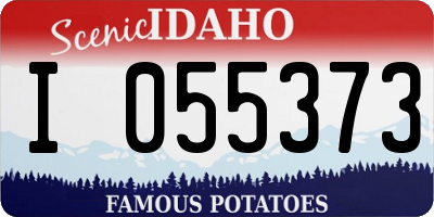 ID license plate I055373