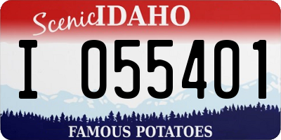 ID license plate I055401