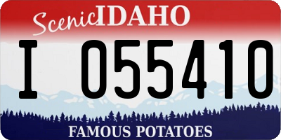 ID license plate I055410