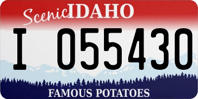 ID license plate I055430