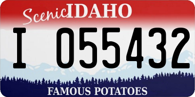 ID license plate I055432