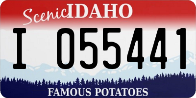 ID license plate I055441