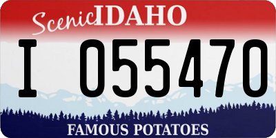 ID license plate I055470
