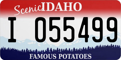 ID license plate I055499