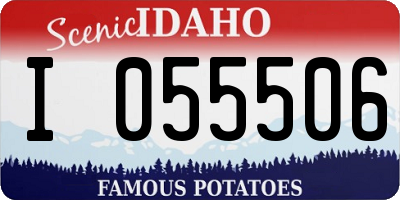 ID license plate I055506