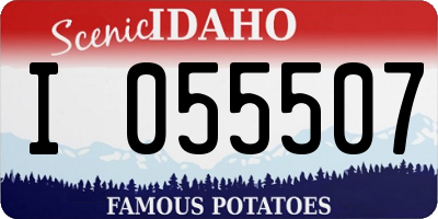 ID license plate I055507