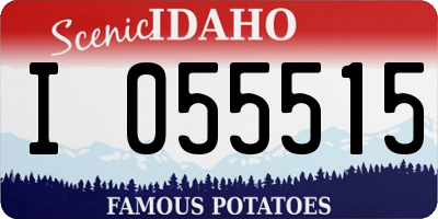 ID license plate I055515