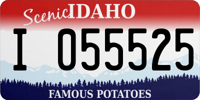 ID license plate I055525