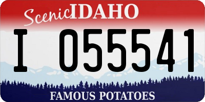 ID license plate I055541