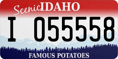 ID license plate I055558