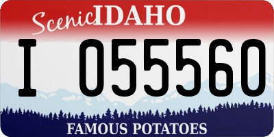 ID license plate I055560