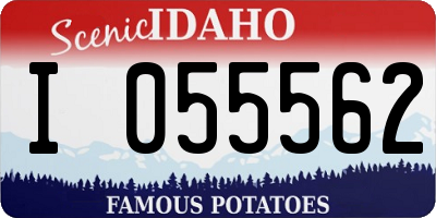 ID license plate I055562
