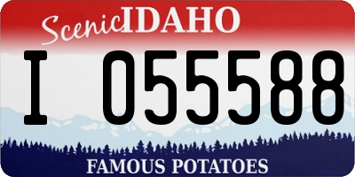 ID license plate I055588