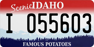 ID license plate I055603