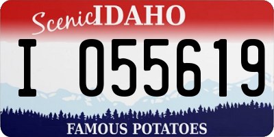 ID license plate I055619