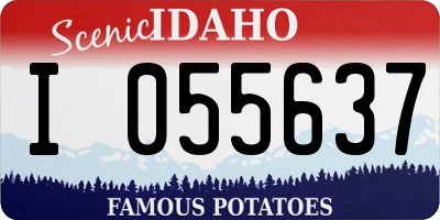 ID license plate I055637
