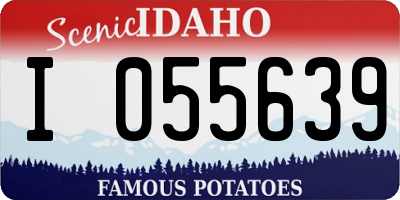 ID license plate I055639