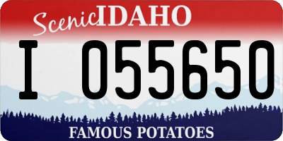 ID license plate I055650