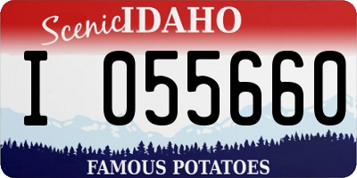 ID license plate I055660