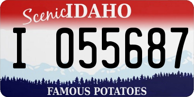 ID license plate I055687
