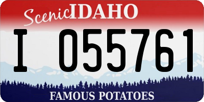 ID license plate I055761