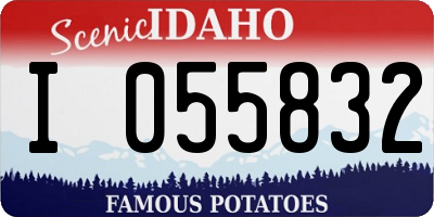 ID license plate I055832