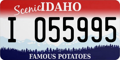 ID license plate I055995