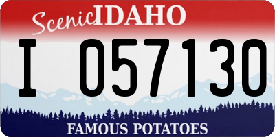 ID license plate I057130