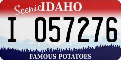 ID license plate I057276