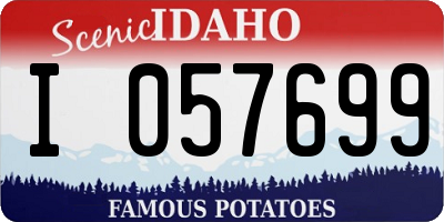 ID license plate I057699