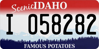 ID license plate I058282