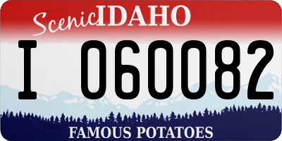 ID license plate I060082
