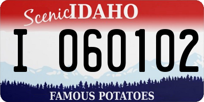 ID license plate I060102