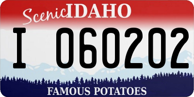 ID license plate I060202
