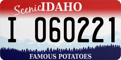 ID license plate I060221