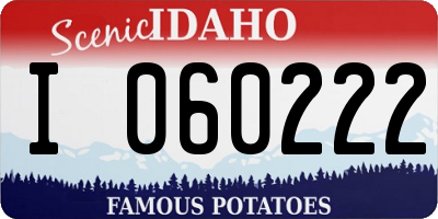 ID license plate I060222