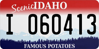 ID license plate I060413