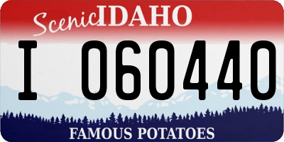 ID license plate I060440
